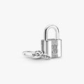 Charm Colgante Candado y Llave en Plata S925