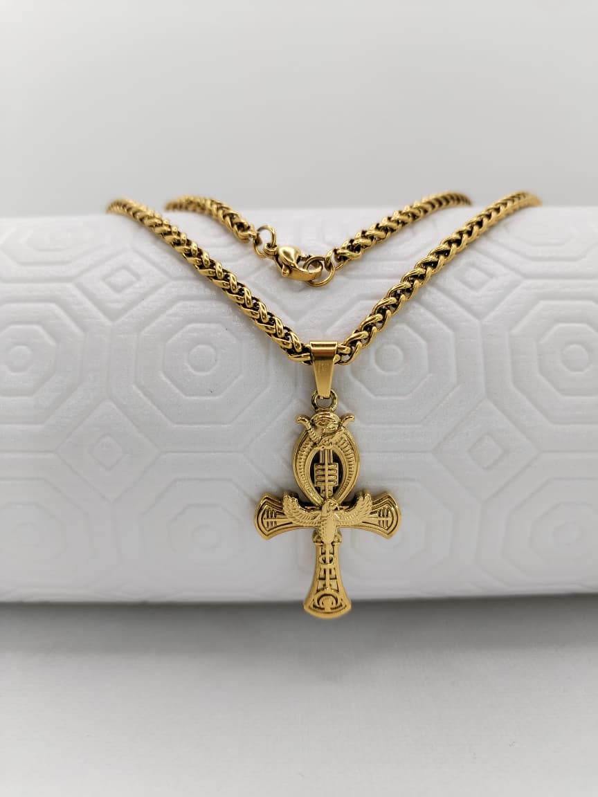 Cadena con Cruz Egipcia Para Caballero