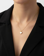 Cadena Dije Corazón Blanco Para Dama