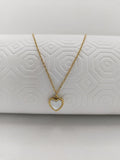 Cadena Dije Corazón Blanco Para Dama