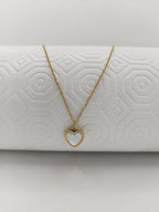 Cadena Dije Corazón Blanco Para Dama