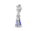Charm Colgante Virgen Azul en Plata S925