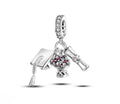 Charm Colgante Birrete, Folres y Diploma en Plata S925