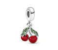 Charm Colgante Cerezas en Plata S925