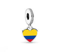Charm Corazón Colombia en Plata S925