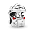 Charm Papá Noel Regalo en Plata S925