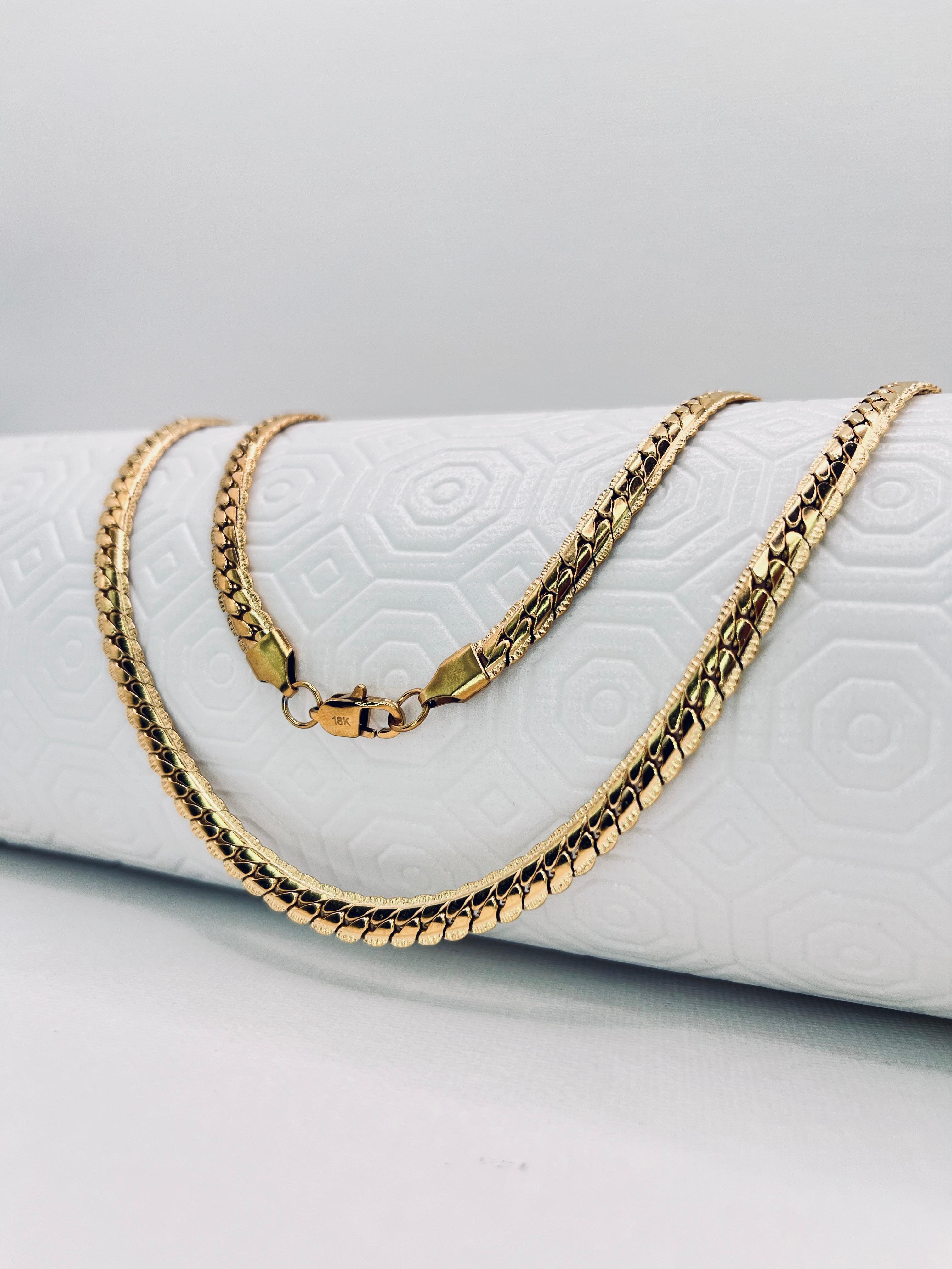 Cadena Grabada Para Dama