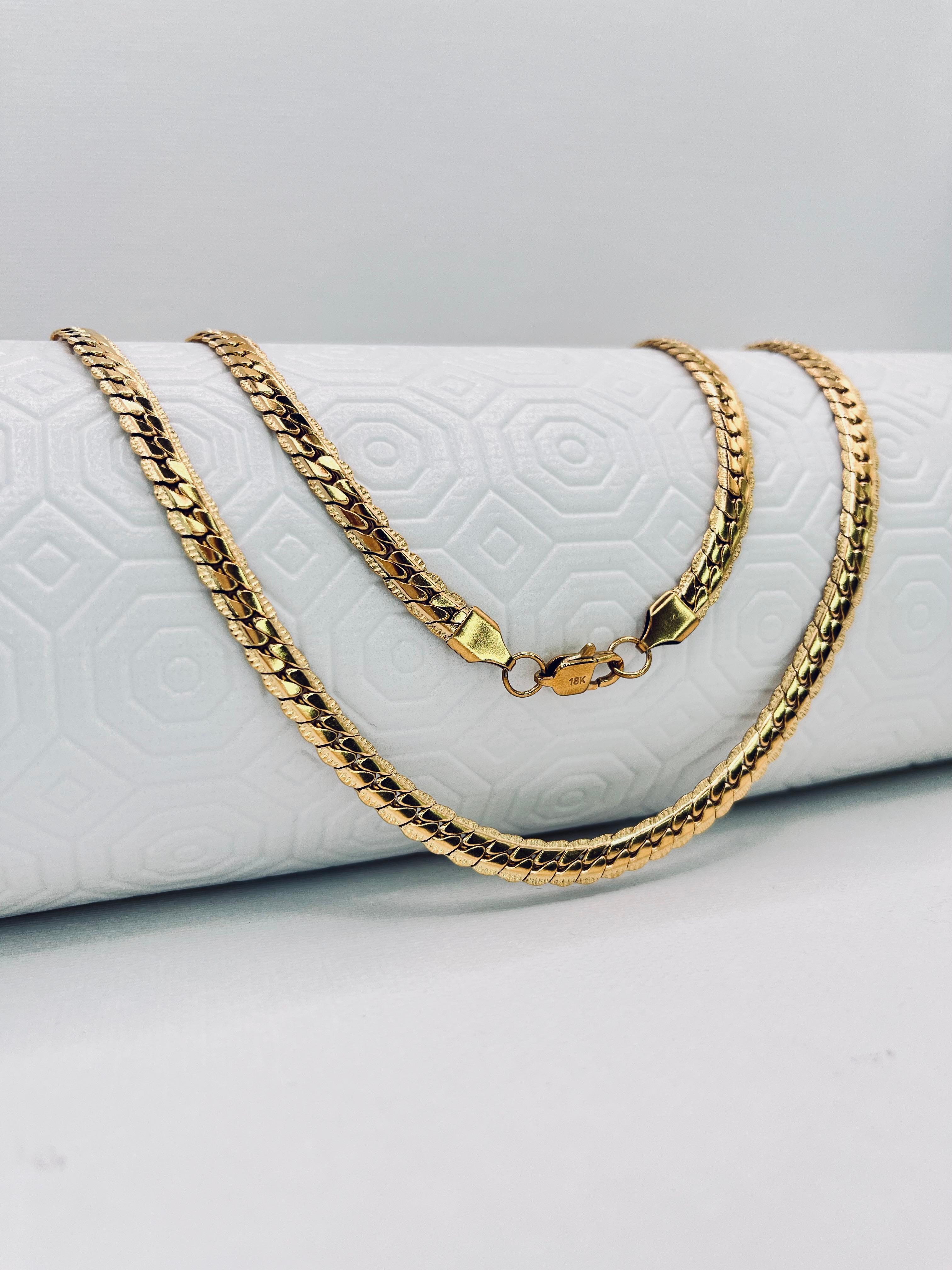 Cadena Grabada Para Dama