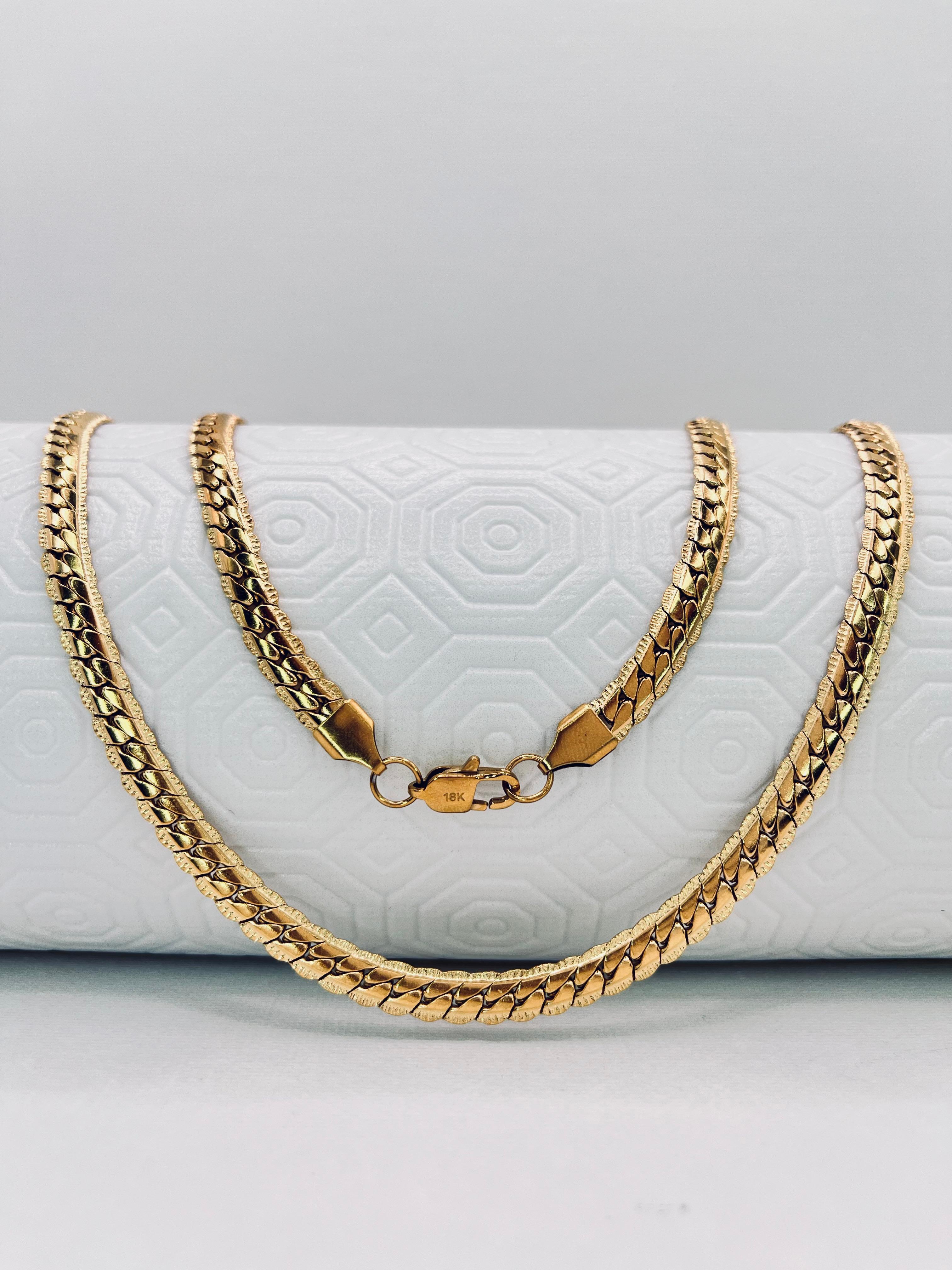 Cadena Grabada Para Dama