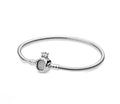 Pulsera-Corona Brillantes en Plata S925
