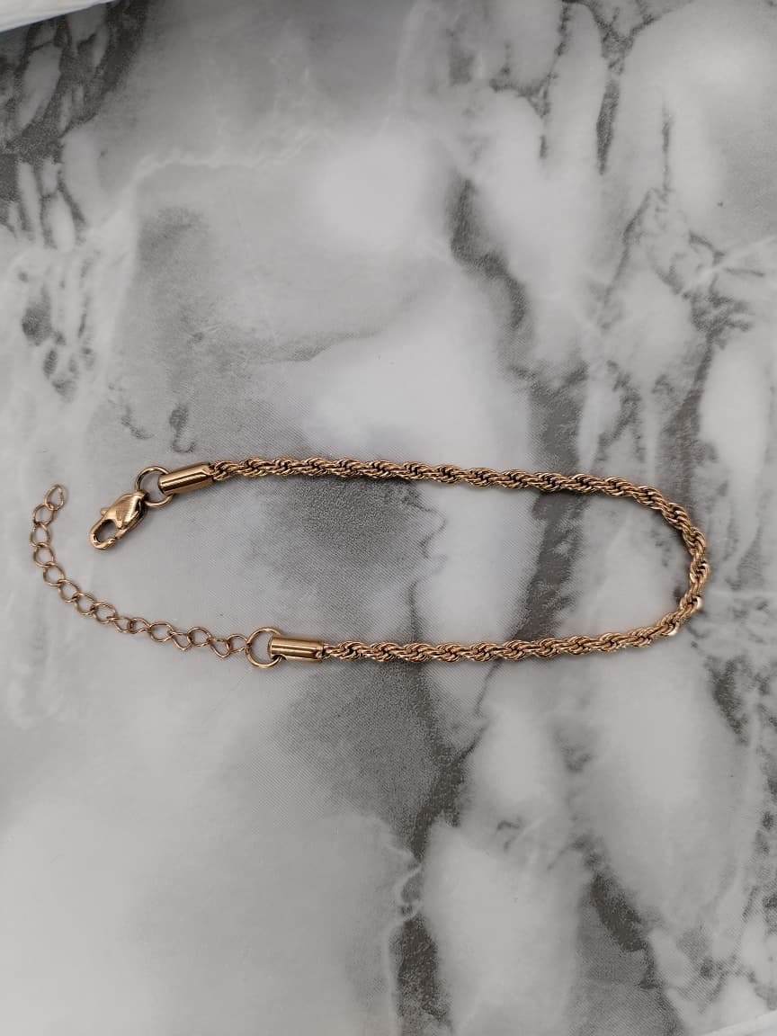 Pulsera lazo Oro Rosa Para Dama