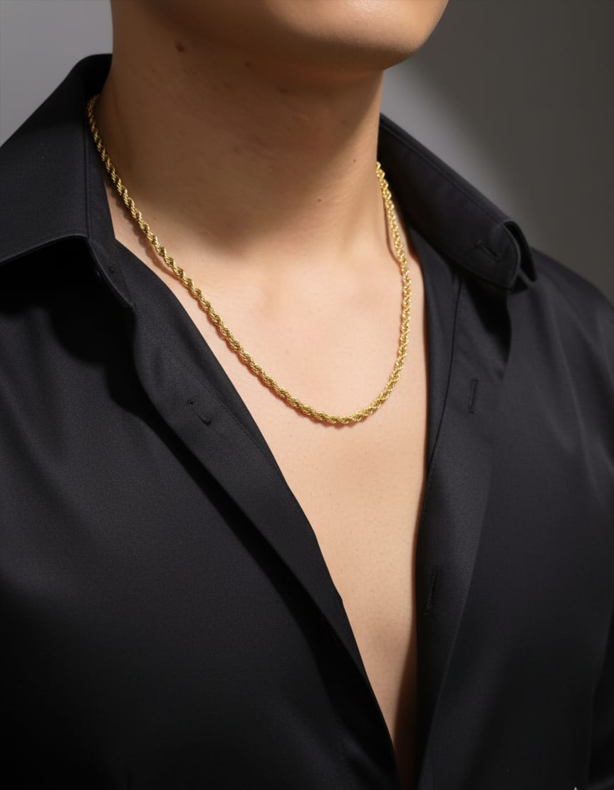 Cadena Lazo Trenzado Para Dama